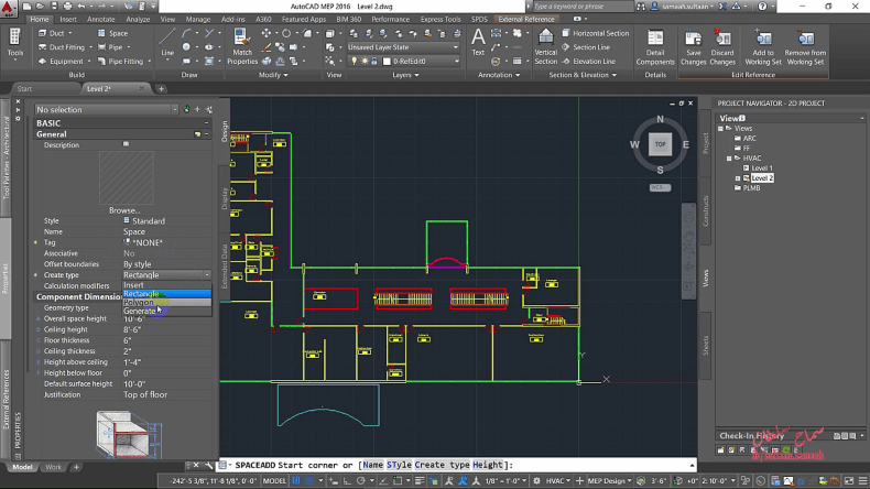 HVAC tools in AutoCAD MEP 3 2
